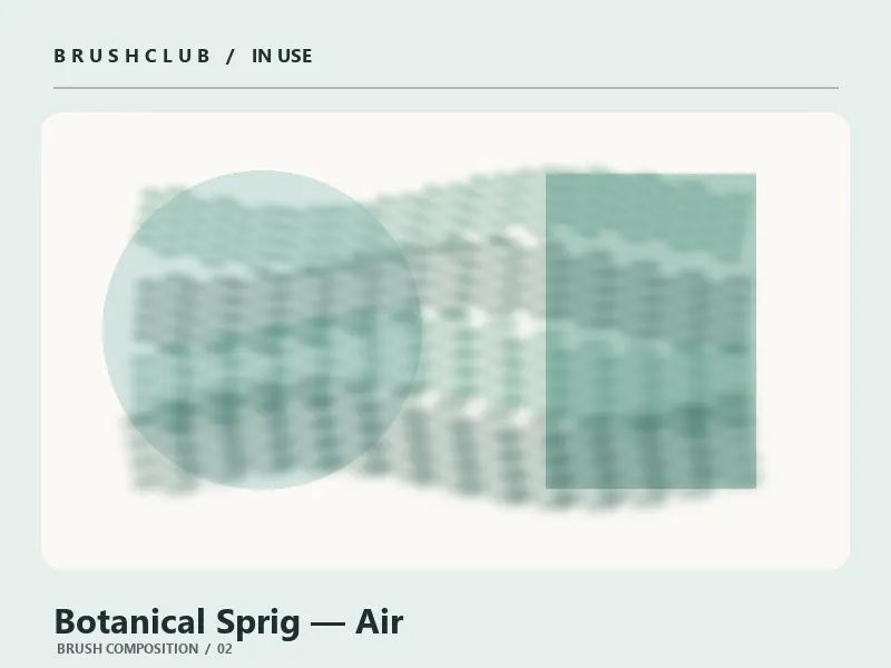 Botanical Sprig — Air brush usage example 2