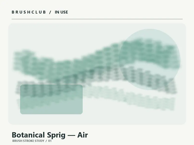 Botanical Sprig — Air brush usage example 1
