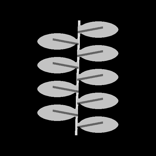 Botanical Sprig — Fine brush tip shape