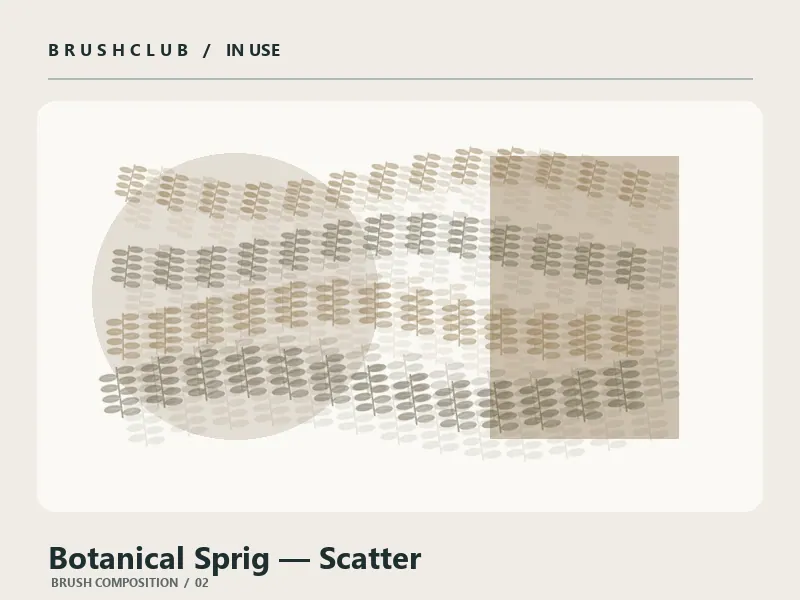 Botanical Sprig — Scatter brush usage example 2