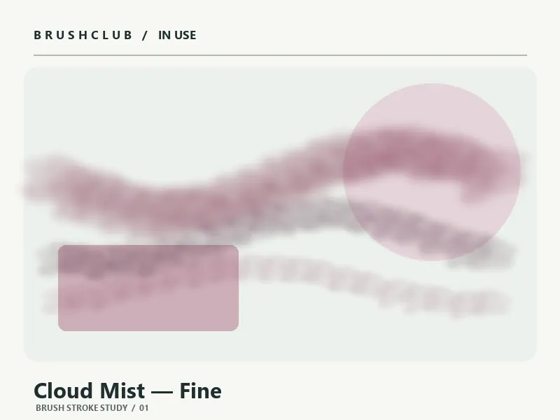 Cloud Mist — Fine brush usage example 1