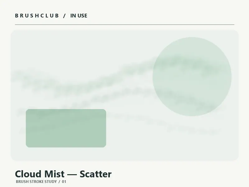 Cloud Mist — Scatter brush usage example 1