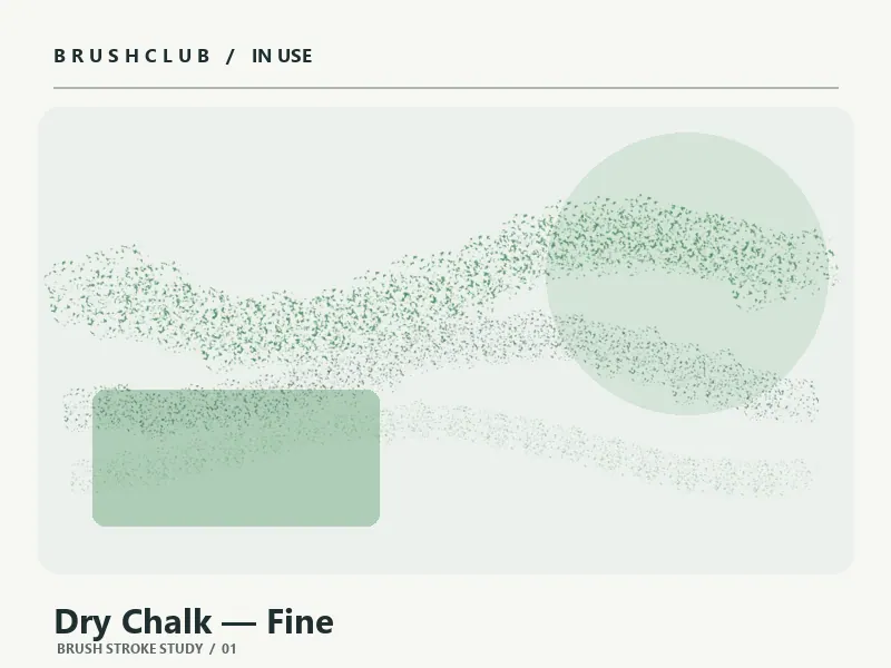 Dry Chalk — Fine brush usage example 1