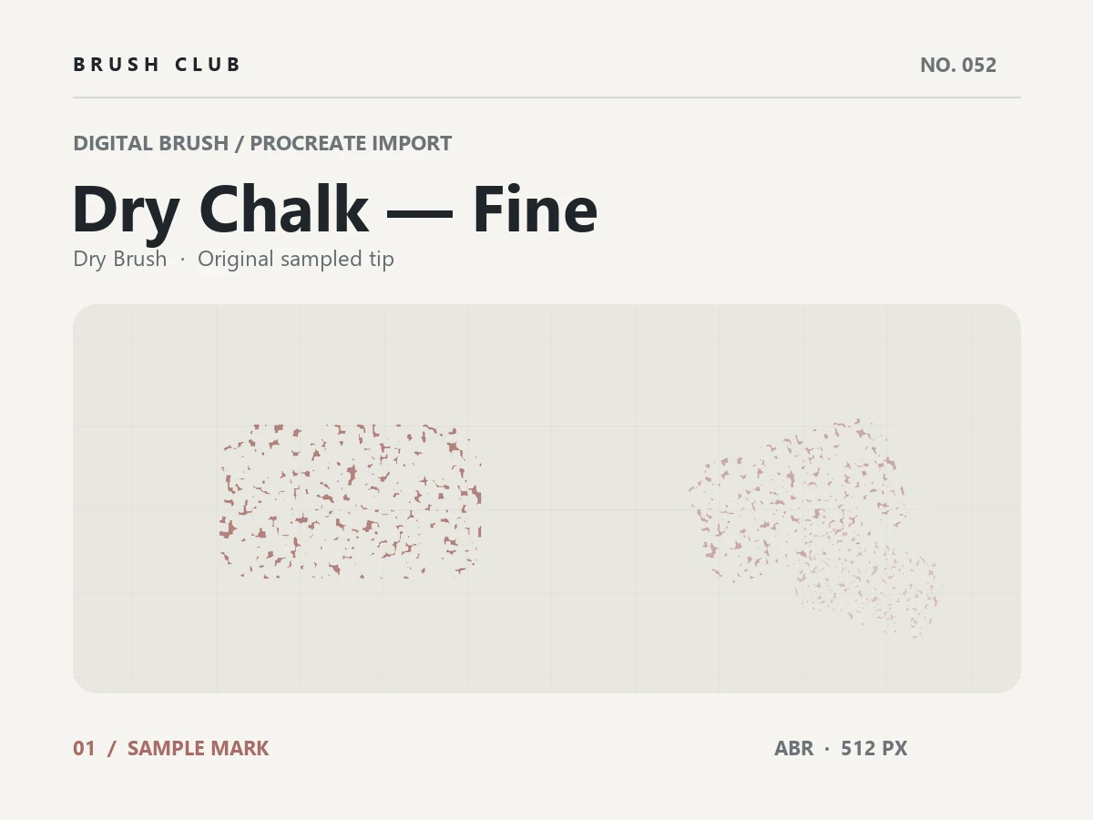 Dry Chalk — Fine brush preview