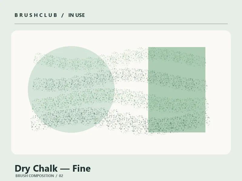 Dry Chalk — Fine brush usage example 2