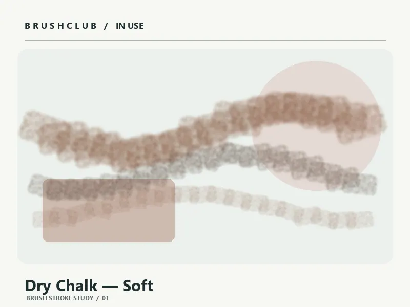 Dry Chalk — Soft brush usage example 1