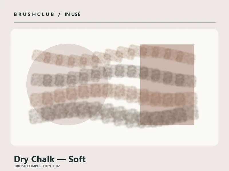 Dry Chalk — Soft brush usage example 2