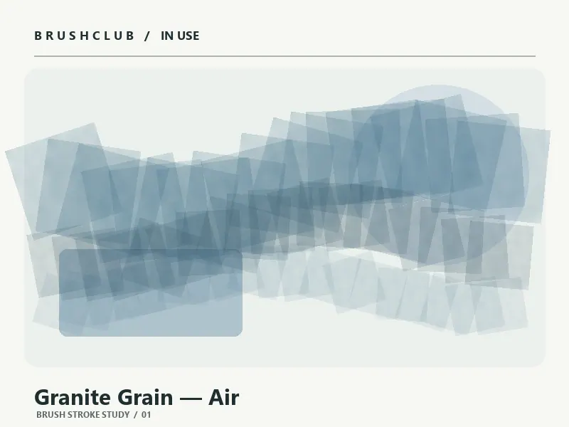 Granite Grain — Air brush stroke example