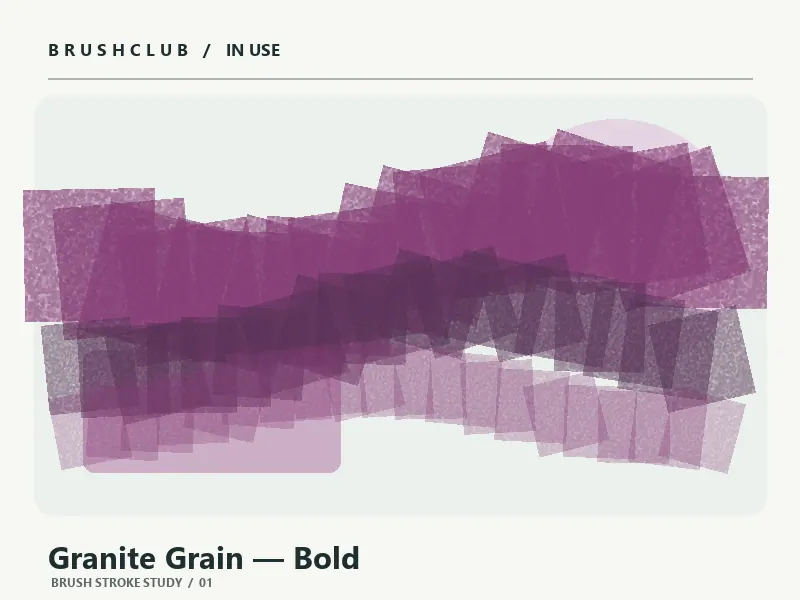 Granite Grain — Bold brush stroke example