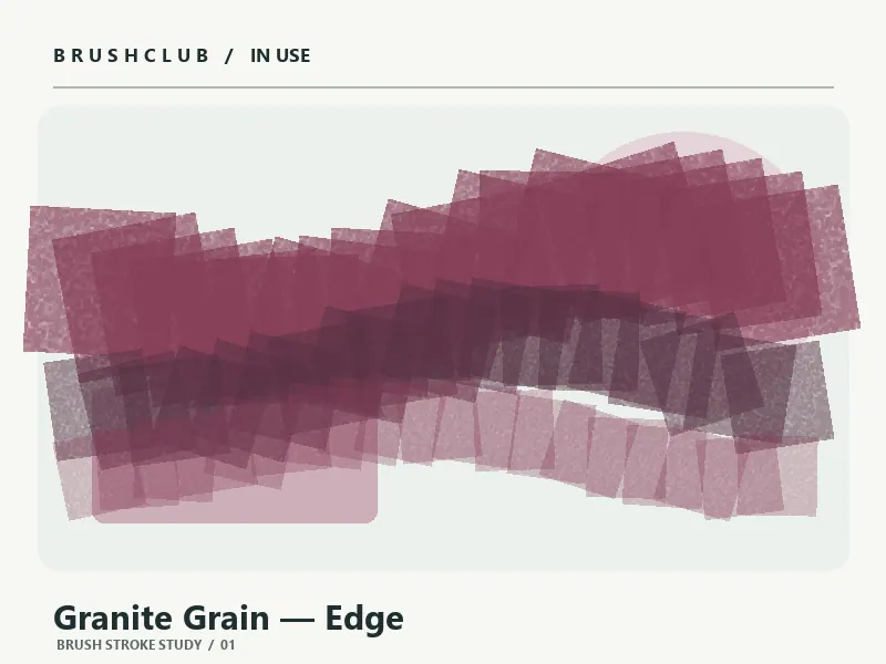 Granite Grain — Edge brush stroke example