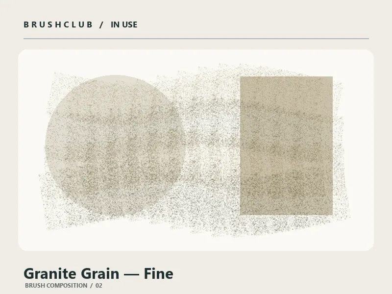 Granite Grain — Fine brush usage example 2