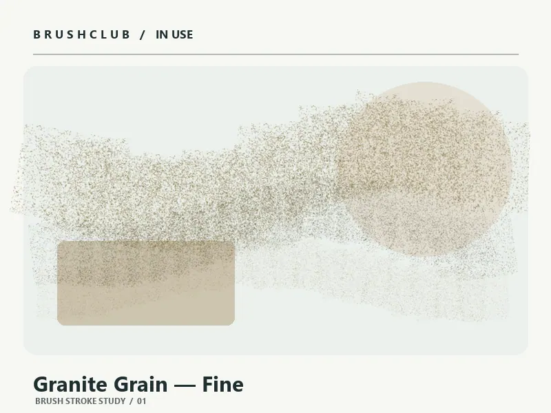 Granite Grain — Fine brush usage example 1