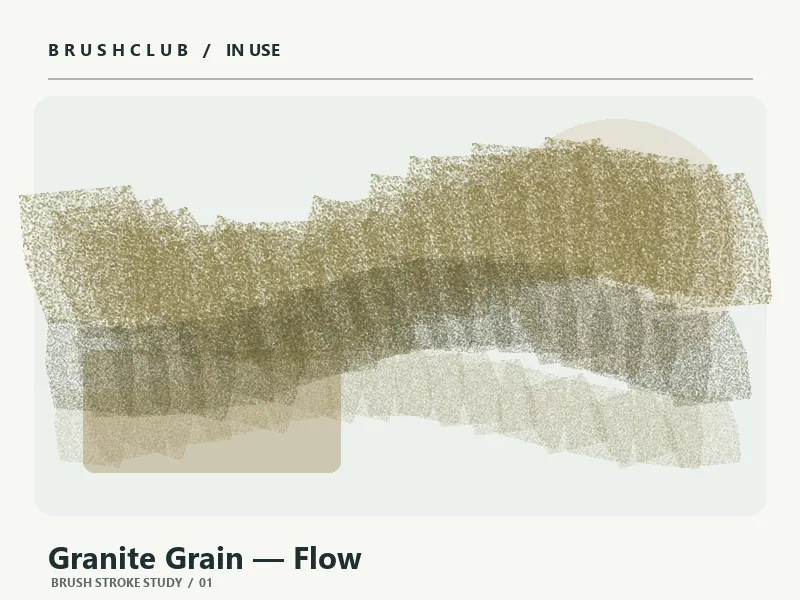 Granite Grain — Flow brush stroke example