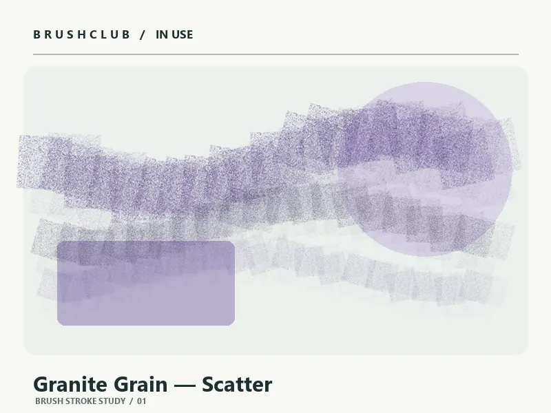 Granite Grain — Scatter brush usage example 1