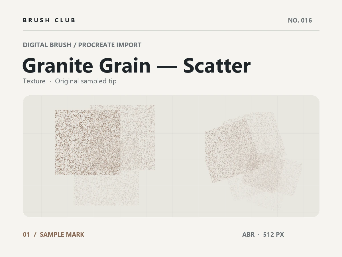 Granite Grain — Scatter brush preview