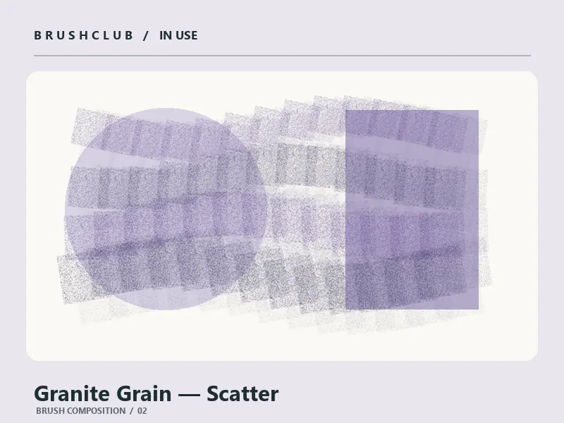 Granite Grain — Scatter brush usage example 2