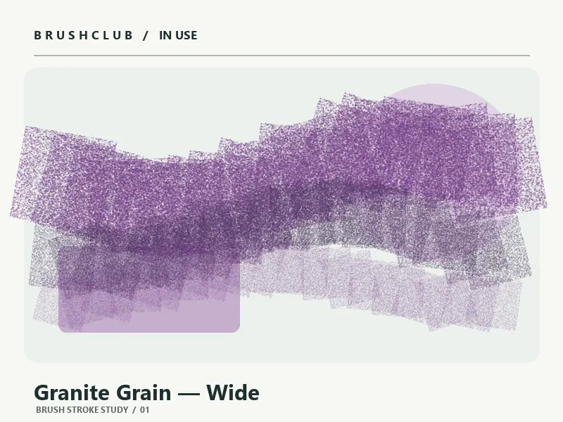 Granite Grain — Wide brush stroke example