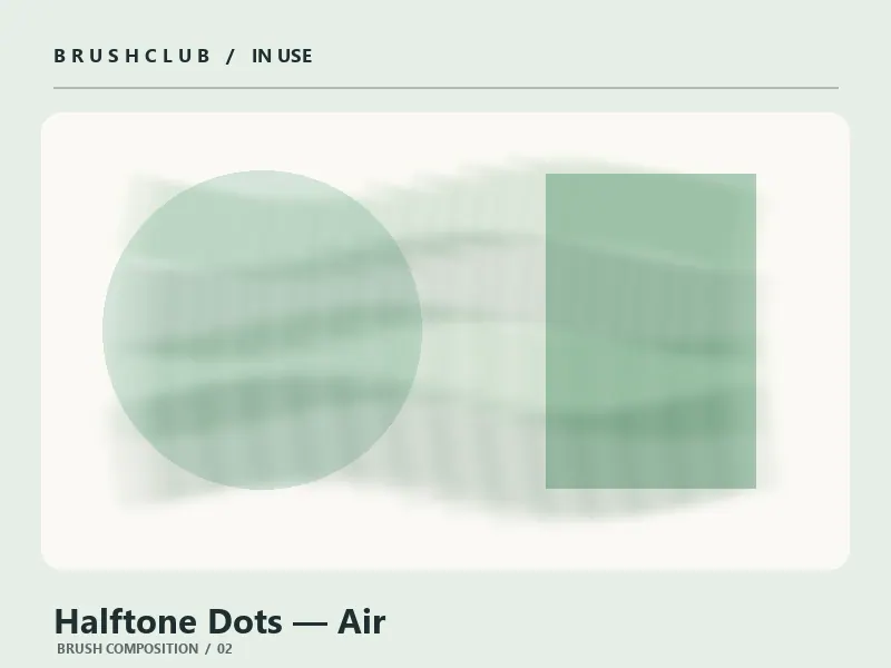 Halftone Dots — Air brush usage example 2