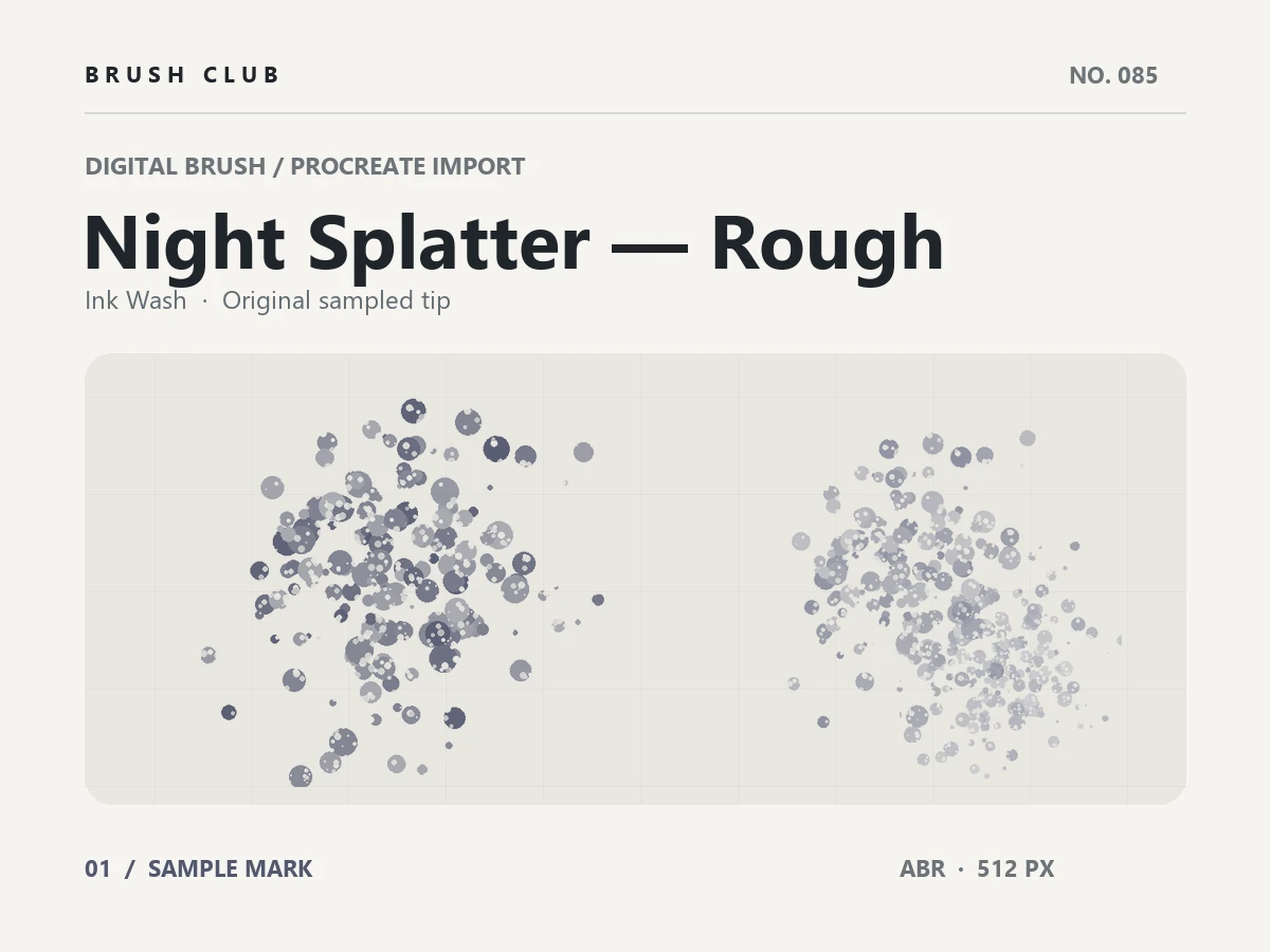 Night Splatter — Rough brush preview