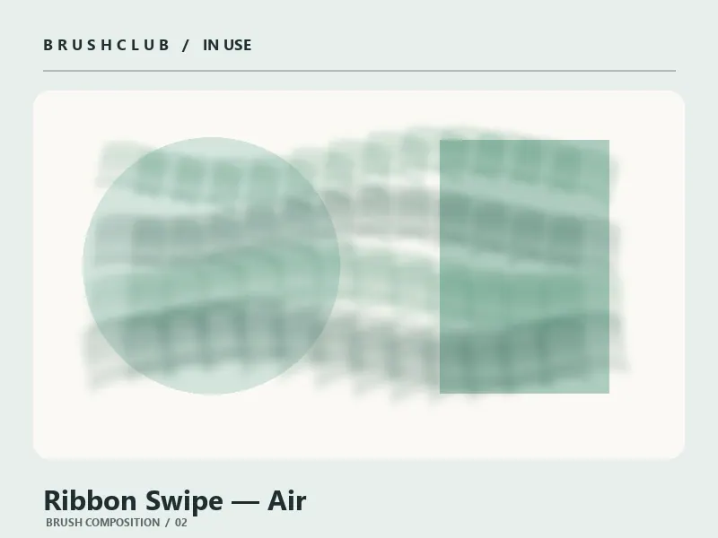Ribbon Swipe — Air brush usage example 2