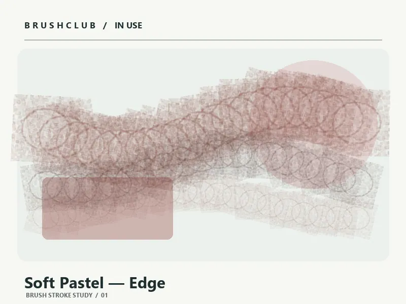 Soft Pastel — Edge brush stroke example