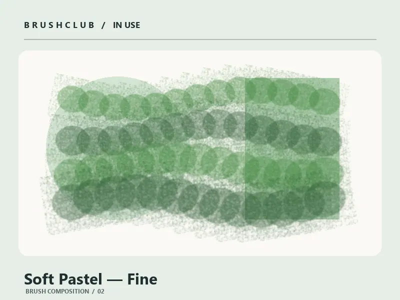 Soft Pastel — Fine brush usage example 2