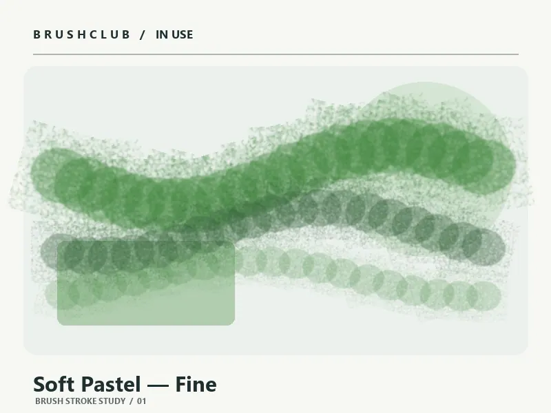 Soft Pastel — Fine brush usage example 1