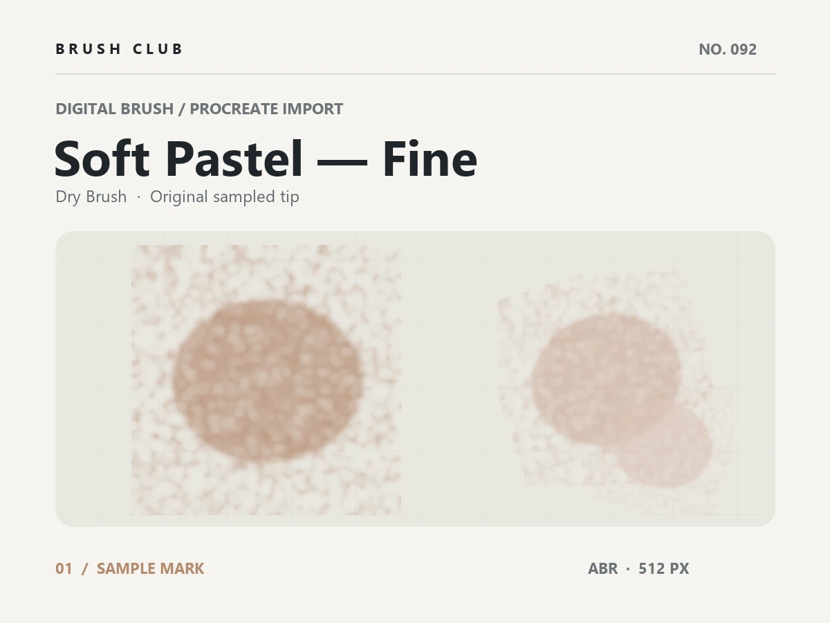 Soft Pastel — Fine brush preview