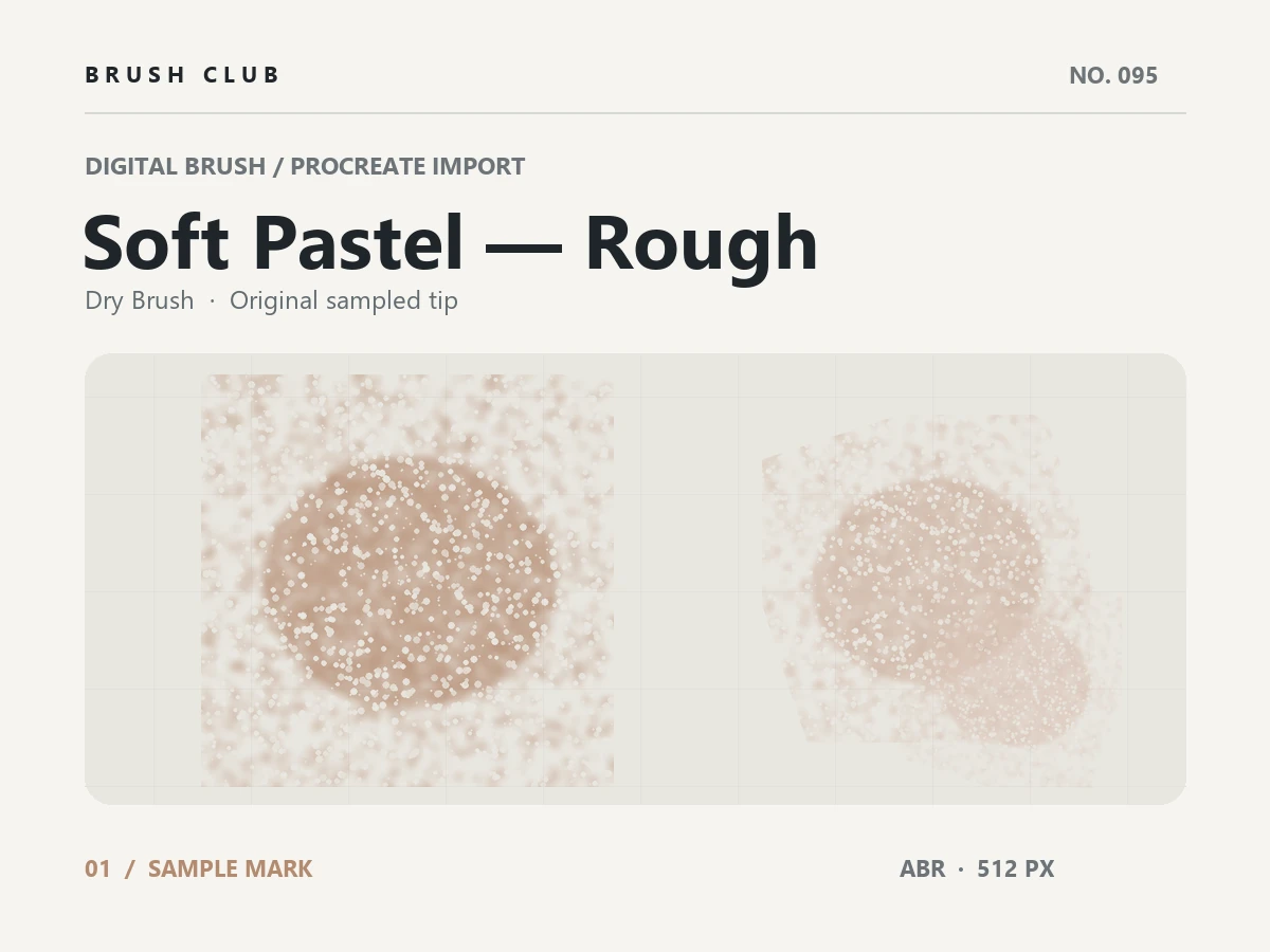 Soft Pastel — Rough brush preview