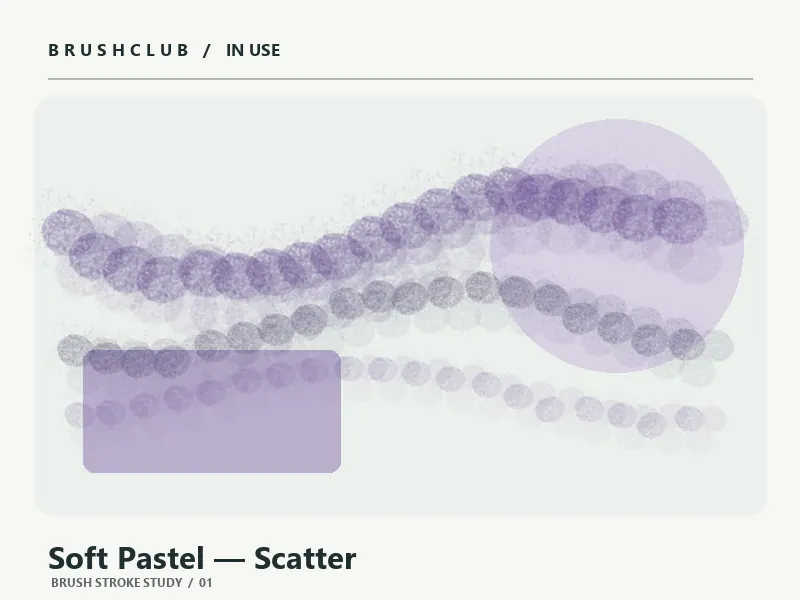 Soft Pastel — Scatter brush usage example 1