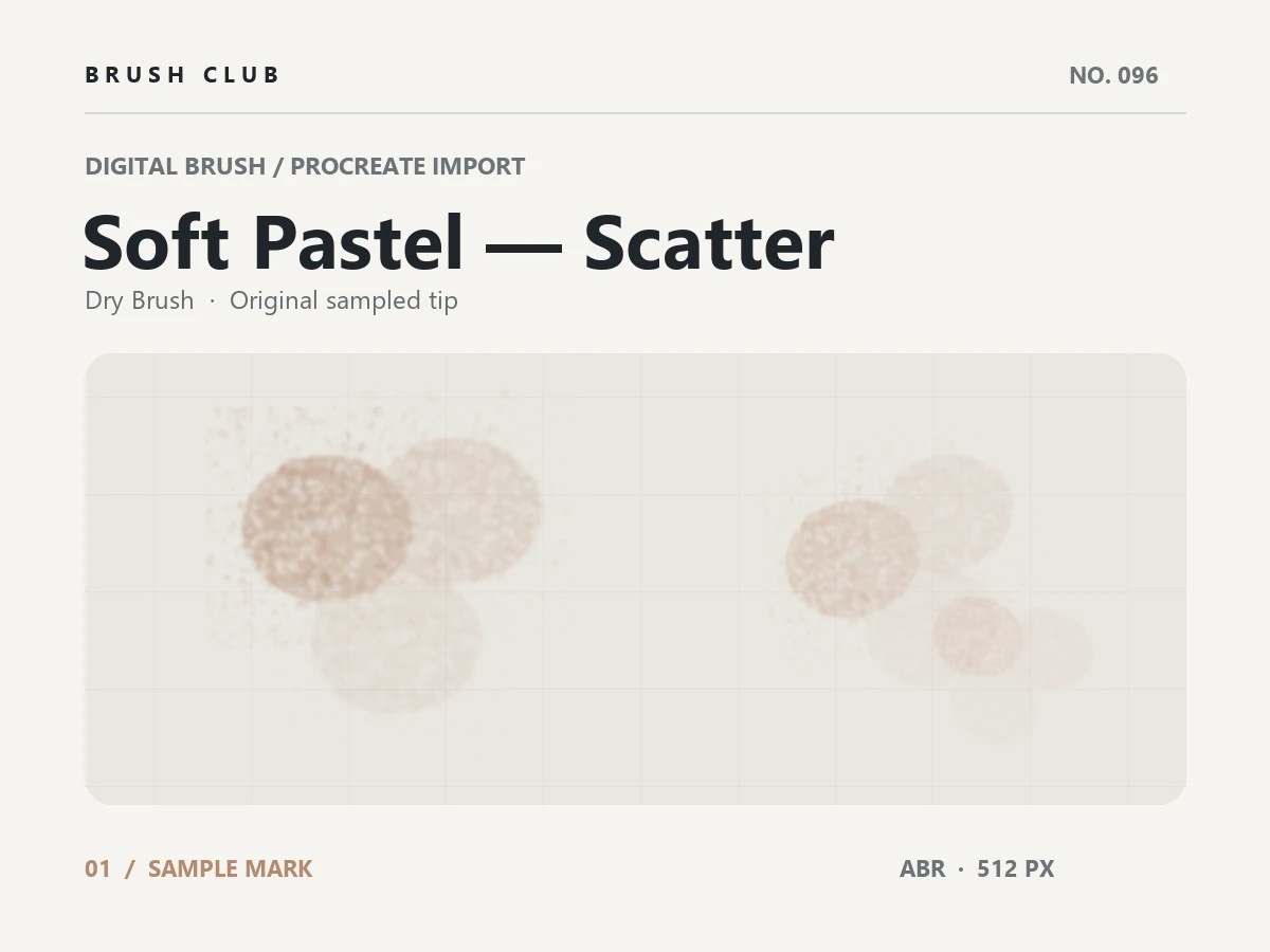 Soft Pastel — Scatter brush preview