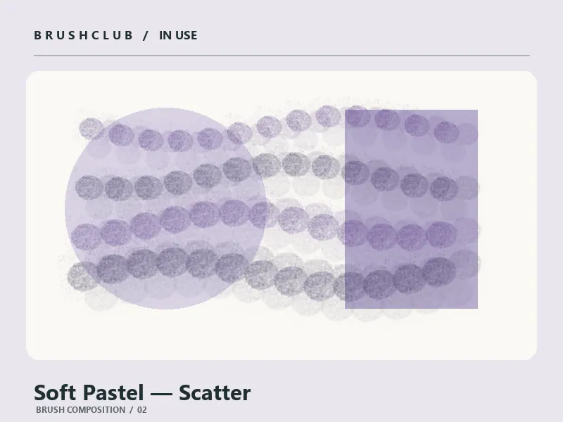 Soft Pastel — Scatter brush usage example 2