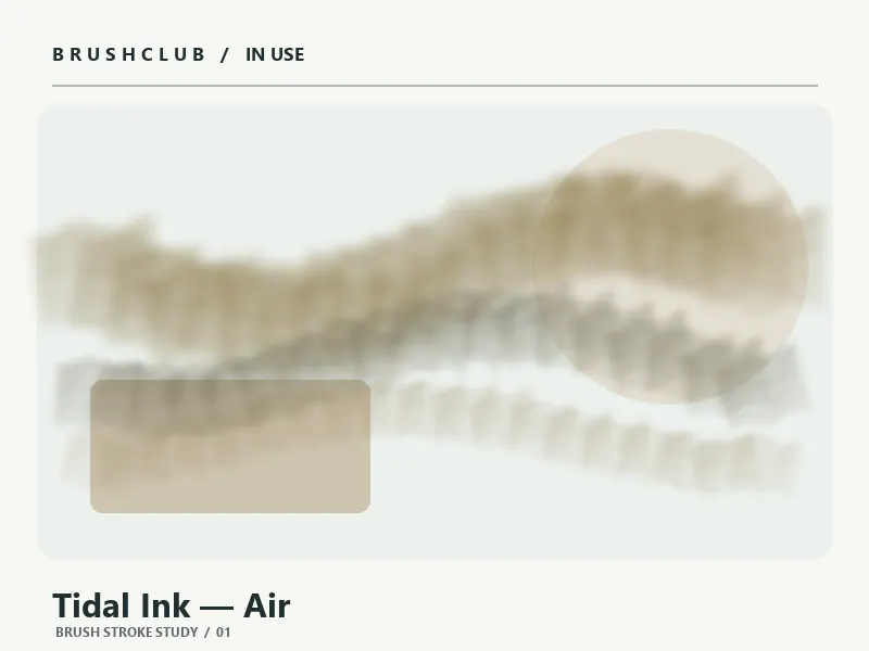 Tidal Ink — Air brush stroke example
