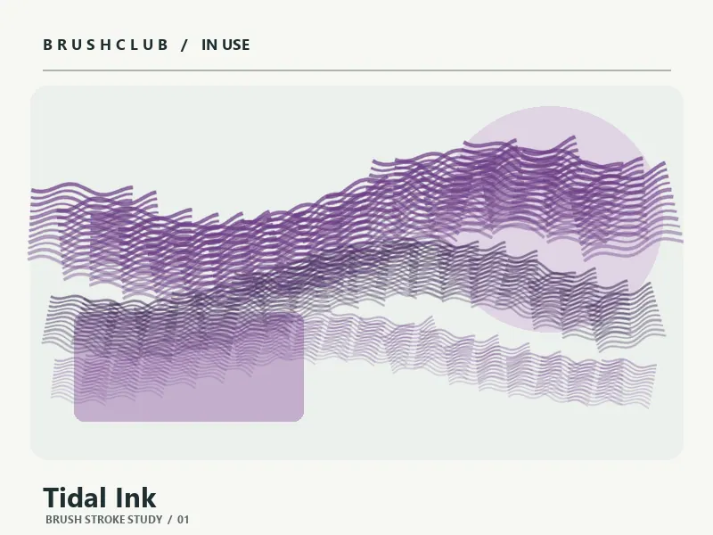 Tidal Ink brush stroke example