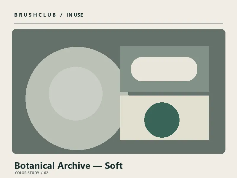 Botanical Archive — Soft color palette usage example 2