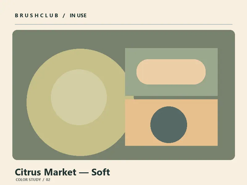 Citrus Market — Soft color palette usage example 2