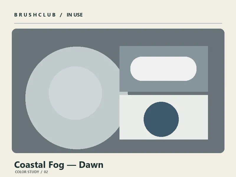 Coastal Fog — Dawn color palette usage example 2
