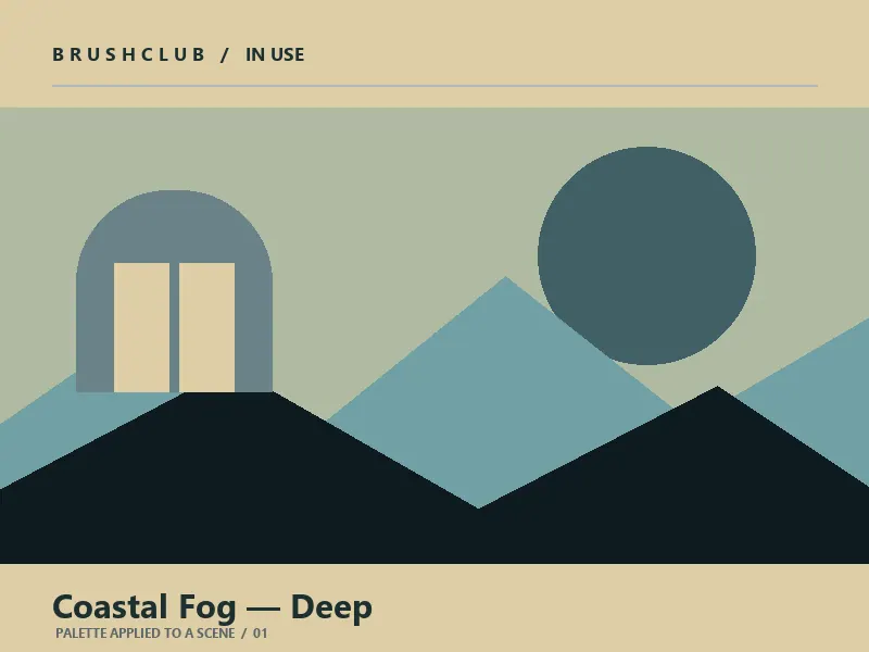 Coastal Fog — Deep palette in use