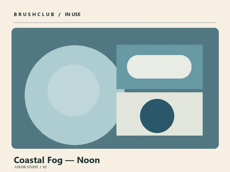 Coastal Fog — Noon color palette usage example 2
