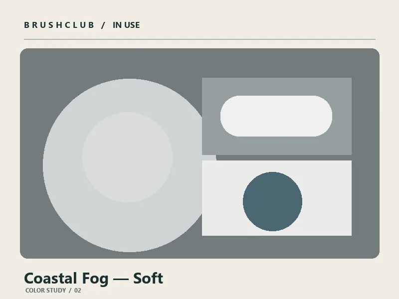 Coastal Fog — Soft color palette usage example 2