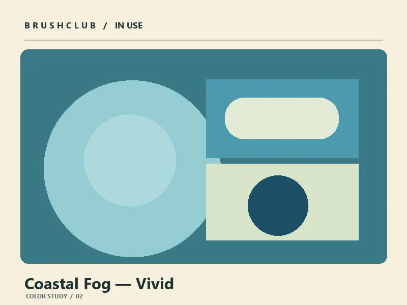 Coastal Fog — Vivid color palette usage example 2