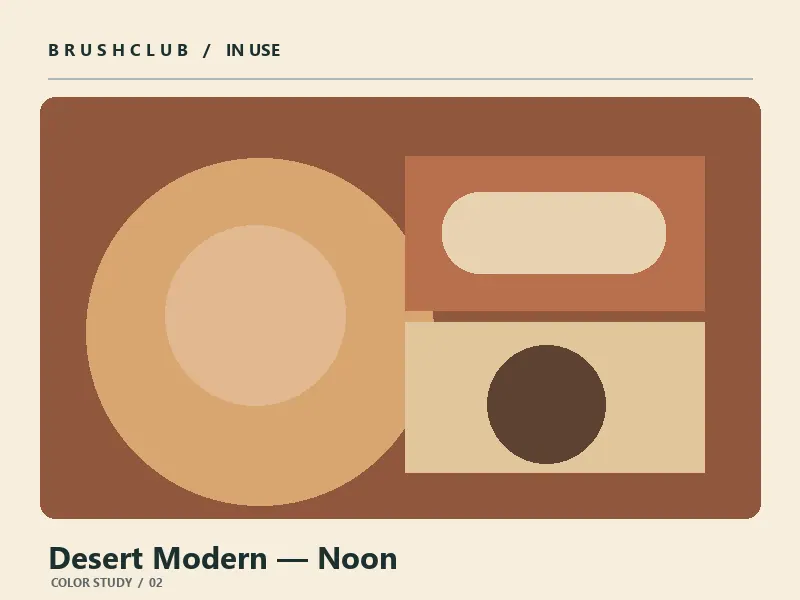 Desert Modern — Noon color palette usage example 2