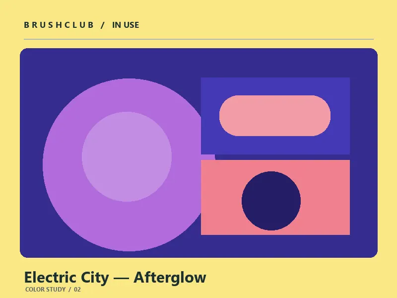 Electric City — Afterglow color palette usage example 2
