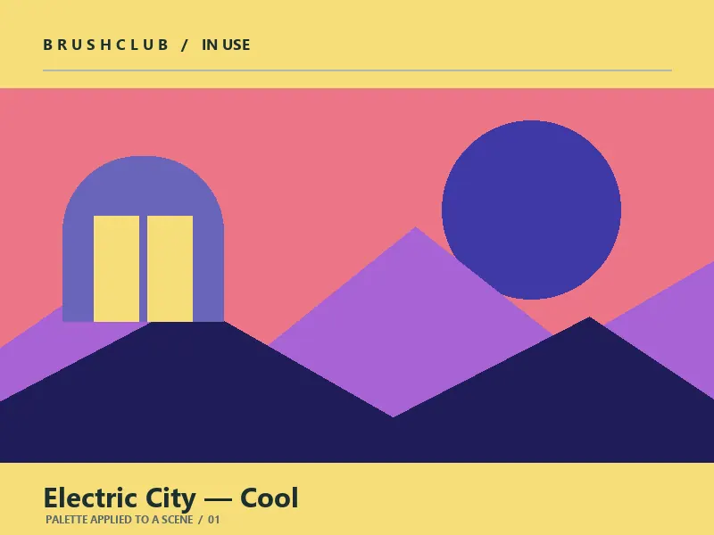 Electric City — Cool palette in use
