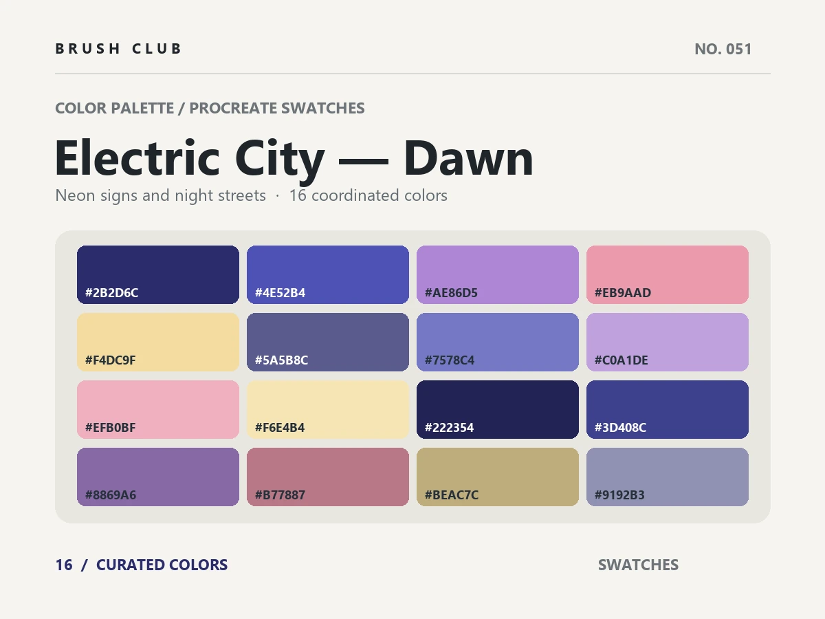 Electric City — Dawn palette preview