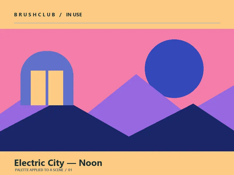Electric City — Noon color palette usage example 1