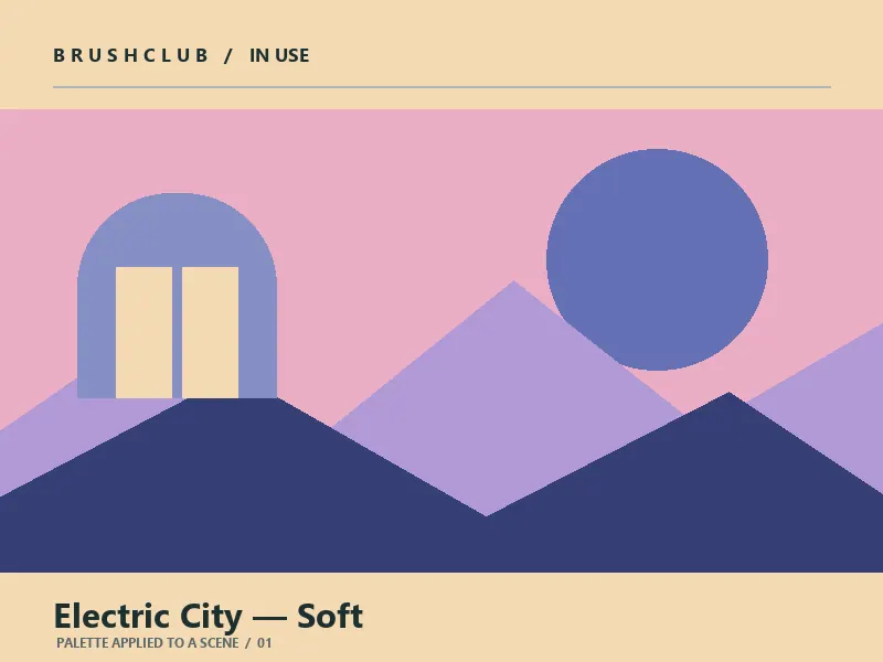 Electric City — Soft color palette usage example 1