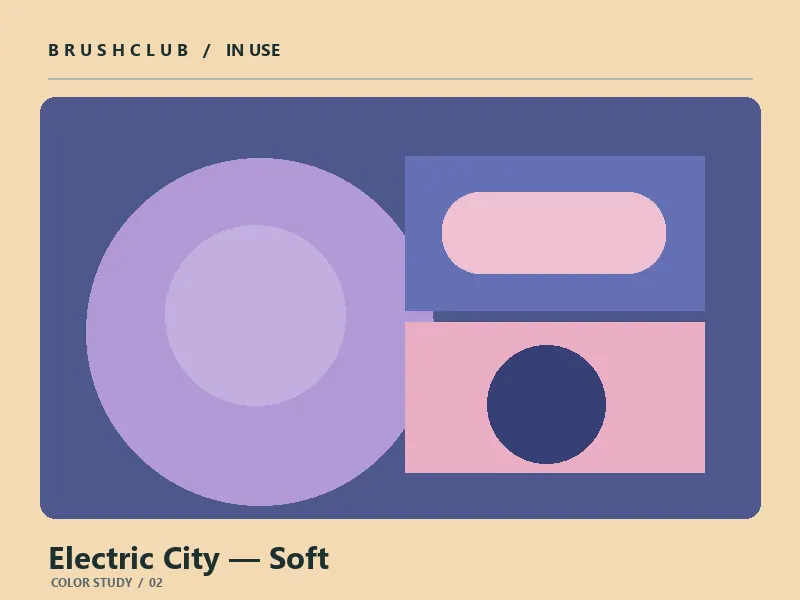 Electric City — Soft color palette usage example 2