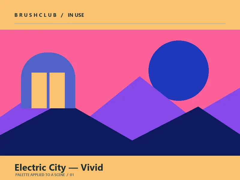 Electric City — Vivid color palette usage example 1