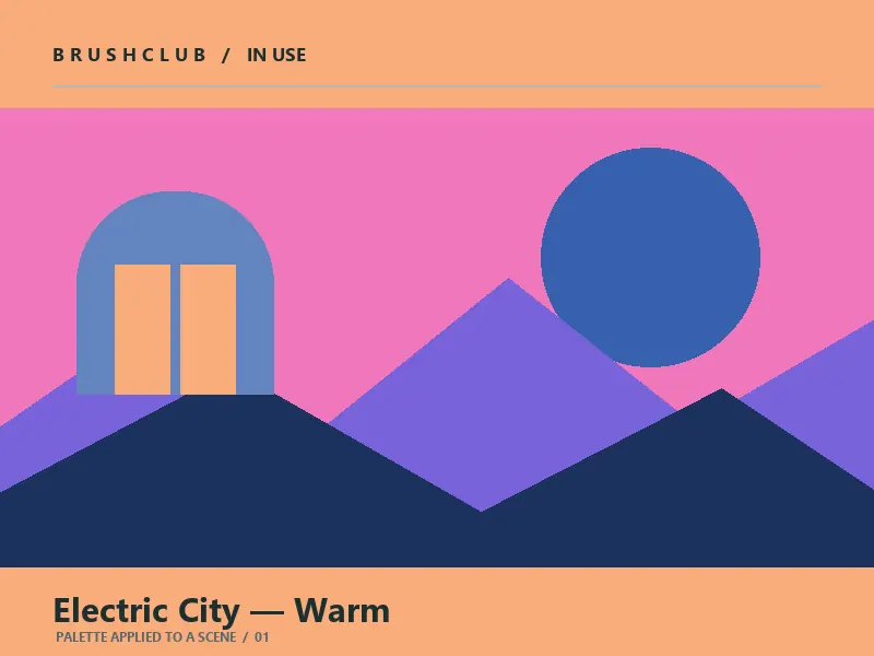 Electric City — Warm palette in use